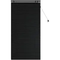 vidaXL Venezianische Jalousie Schwarz 85 x 160 cm 35 mm