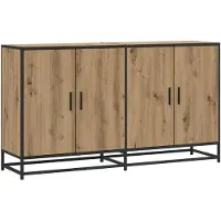 vidaXL Sideboard Artisan-Eiche 134 x 35 x 76 cm Holzwerkstoff