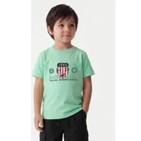 Beverly Hills Polo Club T-Shirt P-SS26B-TS414011 Grün Regular Fit