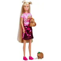 Simba Puppe Steffi Love Capybara Paillettenkleid Swap-Effekt 2 süße Capybaras 105733892
