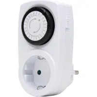 Kopp Tageszeitschaltuhr Mini, mechanisch, erhöhter Berührungssschutz, max. 3.680W, Farbe: weiss