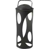 FABAS LUCE Caddy 3W LED-Tischleuchte in Anthrazit, Schutzart IP54, Metall und Polycarbonat, 3000K warmweißes Licht, per Touch dimmbar - Moderne Designbeleuchtung