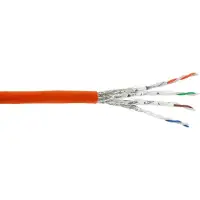 InLine Verlegekabel Cat.7a, S/FTP (PiMF) 4x2x0,58 AWG23, 1200MHz, B2ca, 10m, 10 m, Cat7a, S/FTP (S-STP), Orange