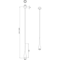 FABAS LUCE White LED-Pendelleuchte, 7 W, 570 lm, 3000 K, Metallrahmen, Schutzart IP20, Klasse 1, elegantes und modernes Design - Marke Illuminazione