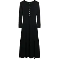 Superdry Henley Langarm-midikleid