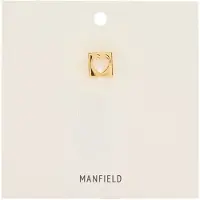Manfield Goldfarbener Tuchring in Herz-Form | Größe Onesize