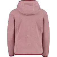 CMP - Girl's Jacket Fix Hood Jacquard Knitted - Fleecejacke Gr 128 rosa