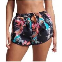 Superdry für Damen. W7110347A Marinefarbene Strandshorts im Vintage-Look (L), Lässig, Nachhaltig, Recyceltes Nylon