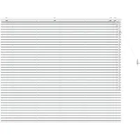 vidaXL Venezianische Jalousie Weiß 160 x 130 cm 35 mm