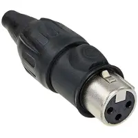 Neutrik NC3FX XLR-stik Tilslutning, lige Poltal: 3 Sølv 1 stk
