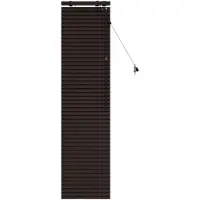 vidaXL Venezianische Jalousie Dunkelbraun 50 x 160 cm 35 mm