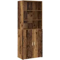 vidaXL Highboard Altholz 70 x 42,5 x 185 cm Holzwerkstoff