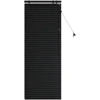 vidaXL Venezianische Jalousie Schwarz 60 x 160 cm 35 mm