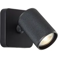 Brilliant Marty LED Wandspot - Schwenkbarer GU10 Wandstrahler, dimmbar bei warmweißem Licht, inkl. LED Leuchtmittel, 345 Lumen, sand schwarz