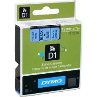 Dymo Schriftbandkassette D1 45016, 12 mm breit, blau/schwarz
