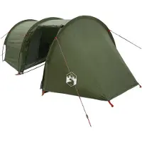 vidaXL Tunnelzelt Olive Grün 410 x 175 x 105 cm Polyester und Stahl