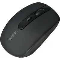 Logilink ID0078A, Beidhändig, Optisch, Bluetooth, 1600 DPI, Schwarz