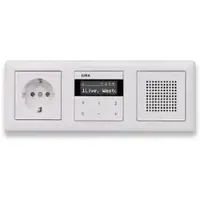 Gira Radio IP 232003 Internetradio Set, WLAN, Bluetooth, Unterputz-Radio, reinweiß glänzend