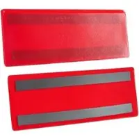 Sprintis Kennzeichnungstasche 220 x 80mm, magnetisch, rot, 10 Stück