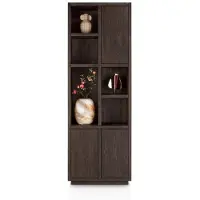 Henders & Hazel Gijon Schrank basalt Eiche Furnier Platinlack