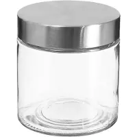 JJA 5five Simply Smart Einmachglas Nixo, Vorratsglas, Glas, Stahl, Transparent, 750 ml, 135296