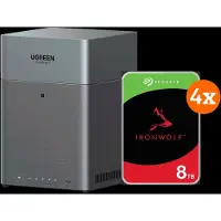 UGREEN NASync DH4300 Plus + Seagate Ironwolf 8 TB 4er-Pack