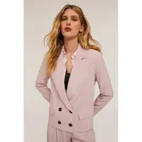 Motivi Polyviscose Double-breasted Jacket Pink Größe: 42 | Blazer Outlet | Damen | Rosa