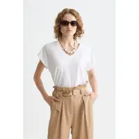 Scotch & Soda U9a01223t Kurzarm-t-shirt Mit V-ausschnitt