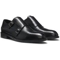 BOSS Monkstraps aus Leder mit doppeltem Riemen Grösse 42