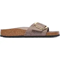 Birkenstock für Damen. 1032935 Sandalen Madrid Big Buckle (Schmale Passform) taupe (40), Wohnung, Keine, Lässig