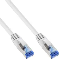 InLine Patchkabel, S/FTP (PiMf), Cat.6A, halogenfrei, weiß, 20m, 20 m, Cat6a, S/FTP (S-STP), RJ-45, RJ-45, Weiß