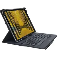 Logitech Universal Folio, QWERTY, Italienisch, 5 Millionen Zeichen, Jede Marke, iPad Air (3. Generation) iPad Air (2. Generation) iPad Air ( 1. Generation) iPad (4. Generation)..., Schwarz
