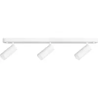 LEDS-C4 Forlight Integrierte LED-Leuchten 4000K - Effiziente Beleuchtung für Zuhause, prismatisierte weiße Oberfläche, widerstandsfähiges Material aus Stahl und Polycarbonat, Serie Logos Triple