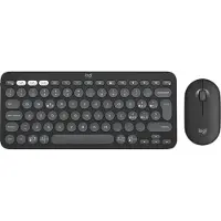 Logitech 920-012221, Kabellos, RF Wireless + Bluetooth, Scherenschalter, QWERTY, Graphit, Maus enthalten