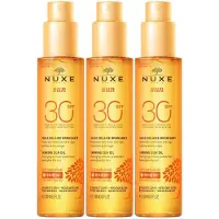 Nuxe Sun Sonnenöl Gesicht & Körper LSF 30 x3 3x150 ml Öl