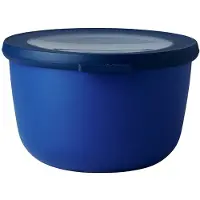 Mepal Frischhaltedose cirqula rund, 1000 ml, Auslaufsichere Multischüssel mit Deckel, Farbe: vivid blue