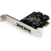 StarTech.com .com 2 Port SATA III PCI Express Schnittstellenkarte - 2 x 7-poligBuchseSerial ATA Intern, 2 x 7-poligBuchseExtern-SATA - PCI Express x1