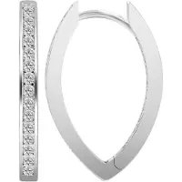 Adelia´s Paar Creolen "Ohrringe – Creole aus 925 Silber mit Zirkonia" Ein stilvolles Geschenk für besondere Momente