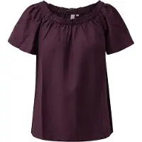 QS Viskosemix-Bluse mit Carmenausschnitt