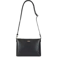 L.credi Umhängetasche Schultertasche Sapphira Crossbody Bag Black schwarz