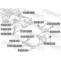 FEBEST 2125-CDUPR Querlenker Hinten Oben für FORD Mondeo V Kombi (CF)