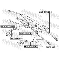 FEBEST 2425-DUSTRLH Querlenker Hinten Links für RENAULT Duster (HS) Längslenker