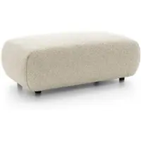 Masseno Sitzhocker ZEST, Modern Polsterhocker, Fußhocker Creme