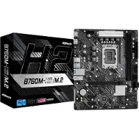 Asrock B760M-H2/M.2, Intel, LGA 1700, Intel Core i3, Intel Core i5, Intel Core i7, Intel Core i9, LGA 1700, 128 GB, DDR5-SDRAM