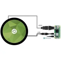 Waveshare 5inch HDMI Capacitive Touch Display Rund 1080x1080