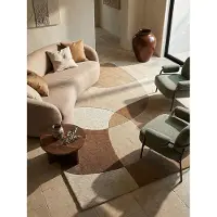 KADIMA DESIGN Wollteppich abstrakt Bunt 200 x 290 cm - AIRE