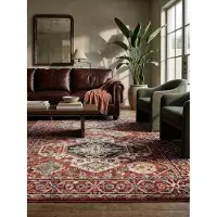KADIMA DESIGN TEPPICH Hochflor GLAZERT in Rot, im Berber-Stil, 160 x 230 cm