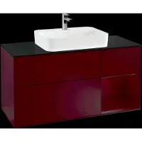 Villeroy & Boch V&B Waschtischunterschrank Wandbeleuchtung Finion 120cm, Pl bla m, Reg re Peo m, Peo m