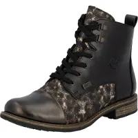 Rieker Schnürstiefel Schwarz in Gr. 40