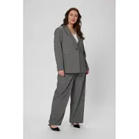 KAFFE CURVE Blazer KCeliana Blazer Loose fit grey white